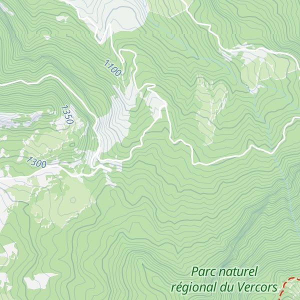 Map of Cabane de bois noir ou du col de Boulc