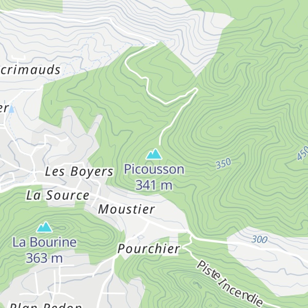 Map of Picousson