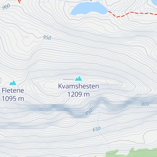 Map of Kvamshesten