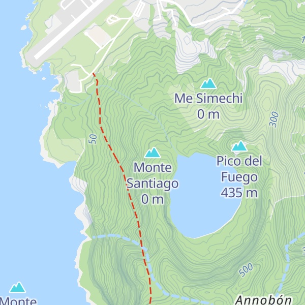 Map of Monte Santiago