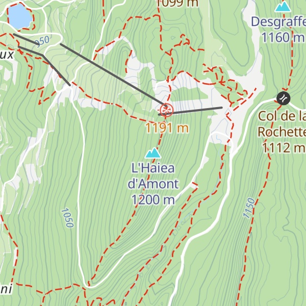 Map of L'Haiea d'Amont