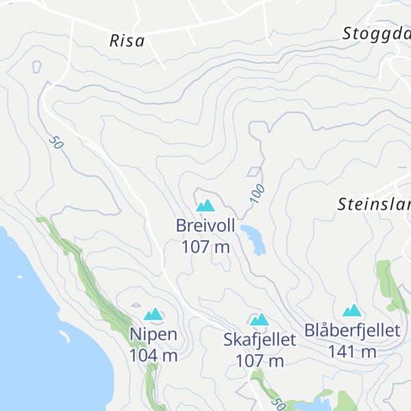 Map of Breivoll