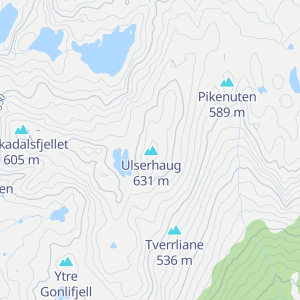 Map of Ulserihaug