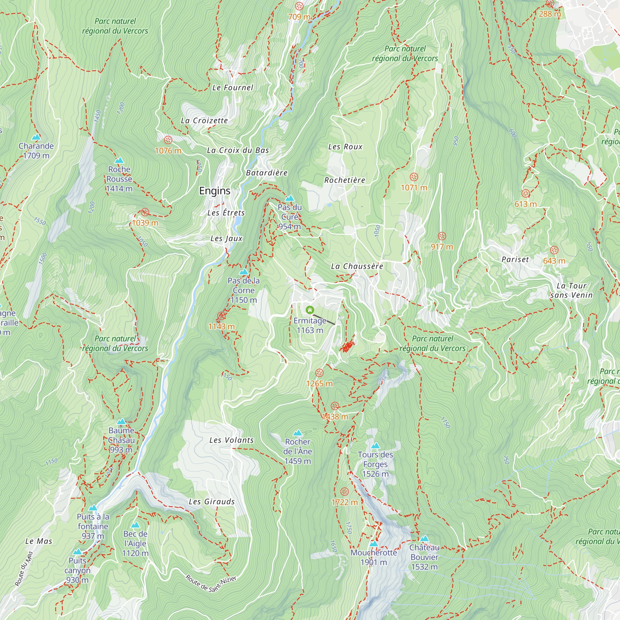 Ermitage map