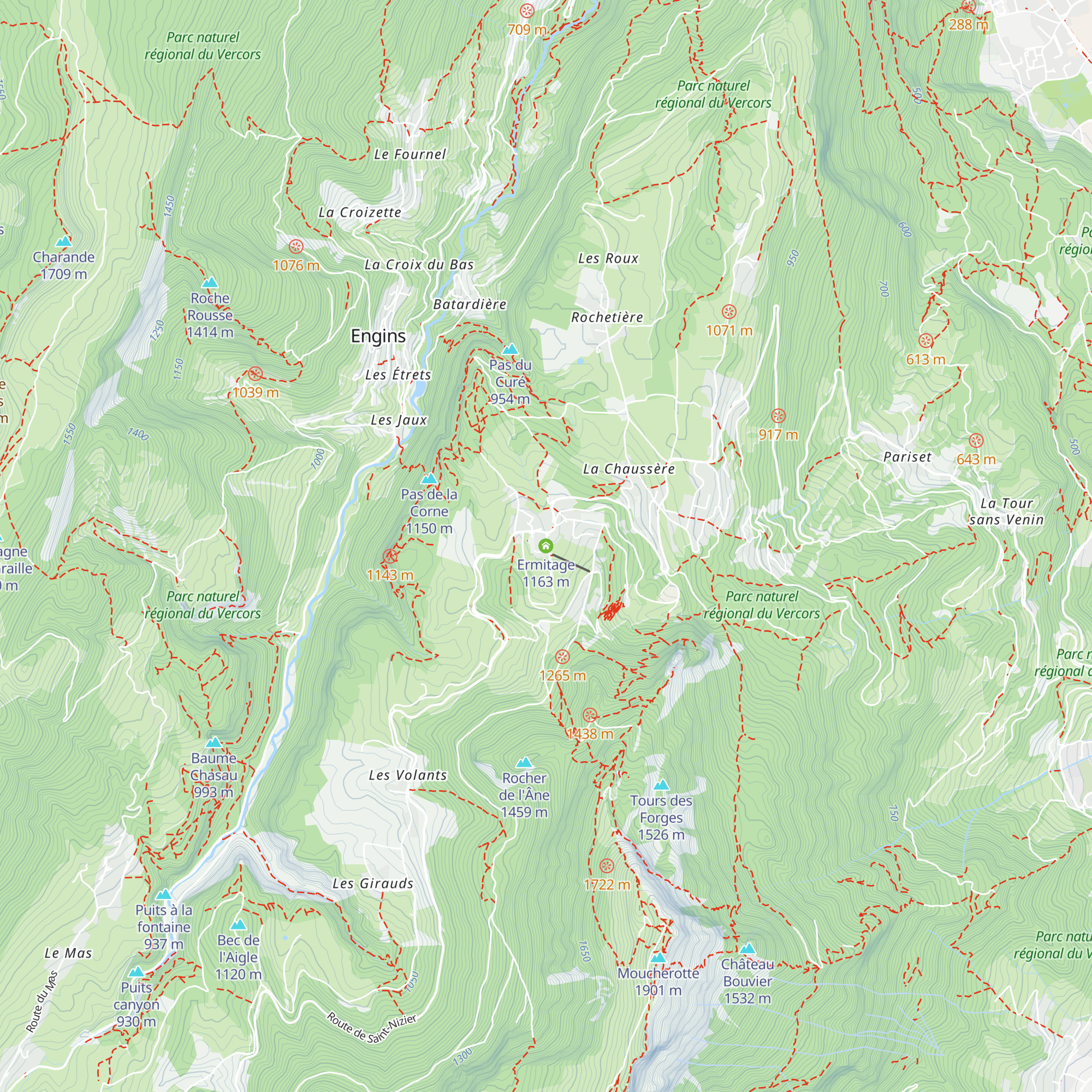 Ermitage map