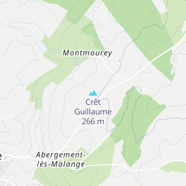 Map of Crêt Guillaume
