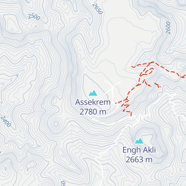 Map of Assekrem
