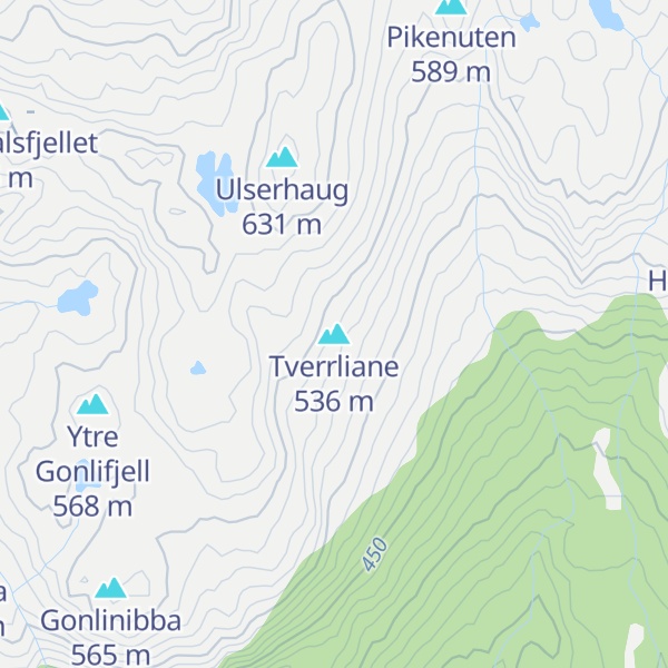 Map of Tverrliane