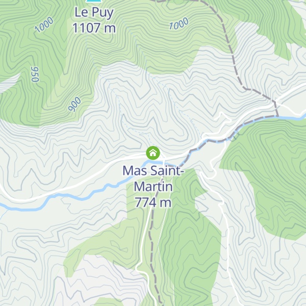Map of Mas Saint-Martin