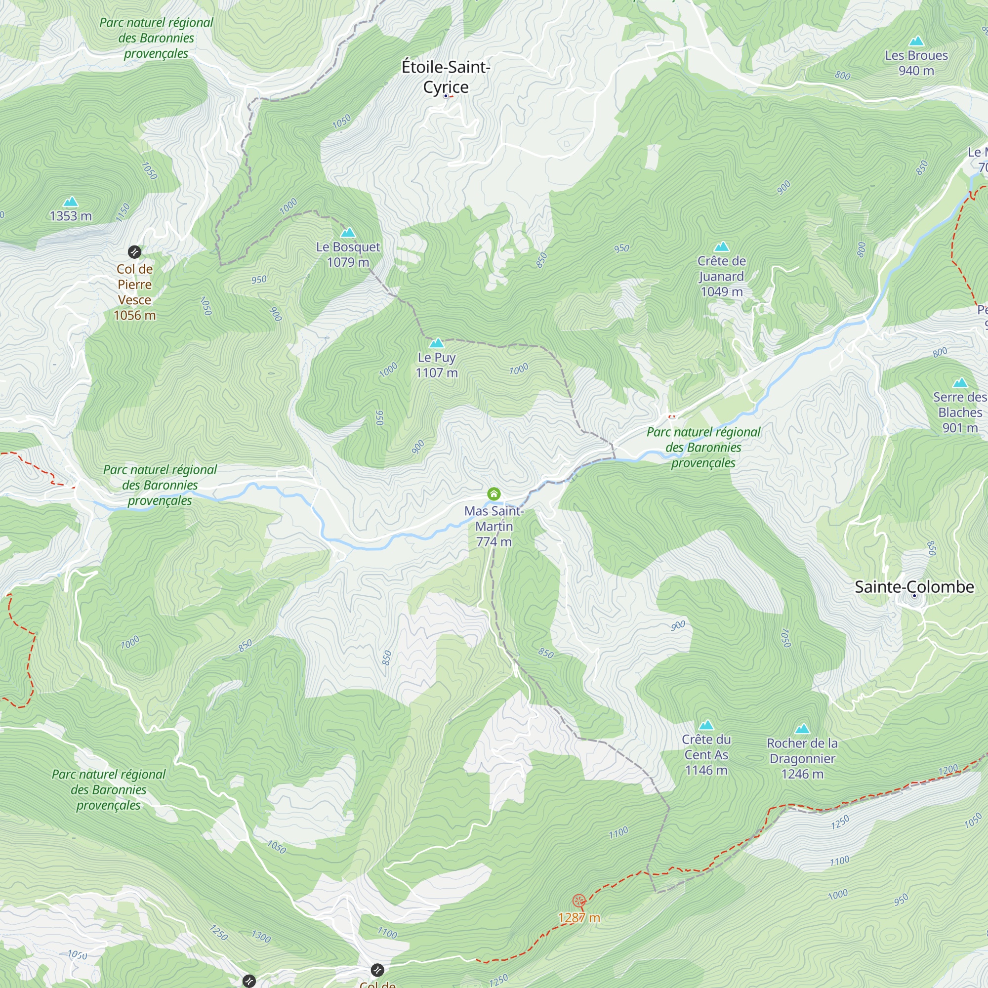 Mas Saint-Martin map