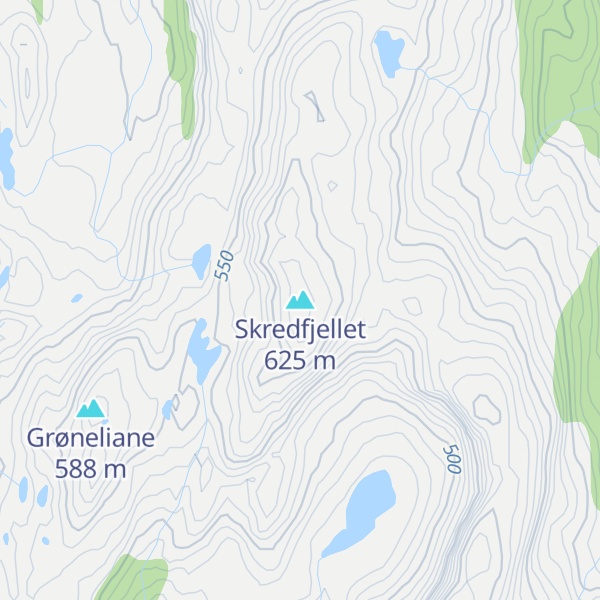 Map of Skredfjellet