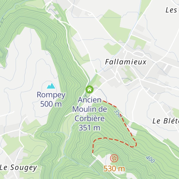 Map of Ancien Moulin de Corbière