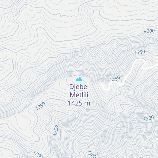 Map of Djebel Metlili