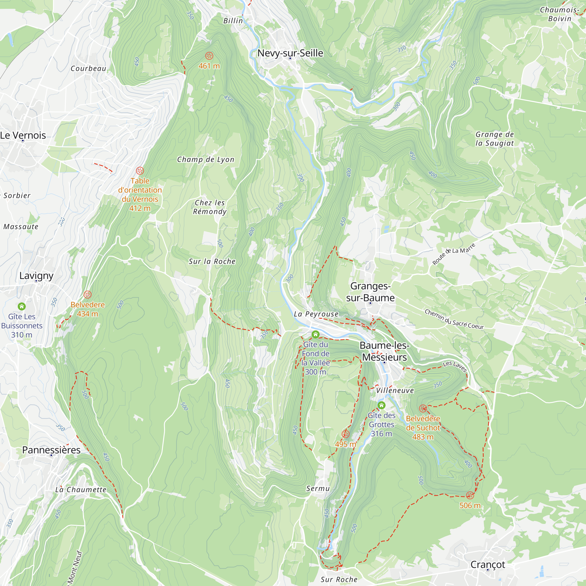 Gîte de la Peyrouse map