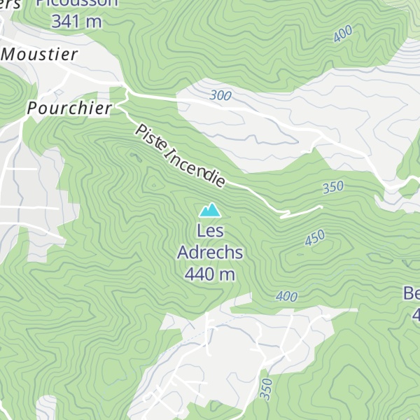 Map of Les Adrechs