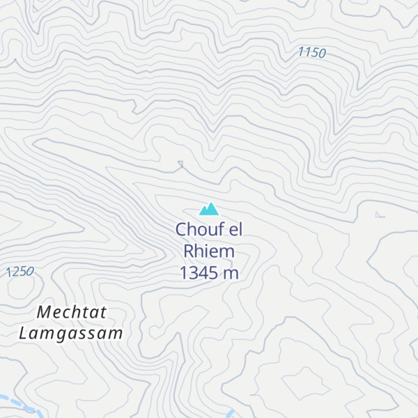 Map of Chouf el Rhiem