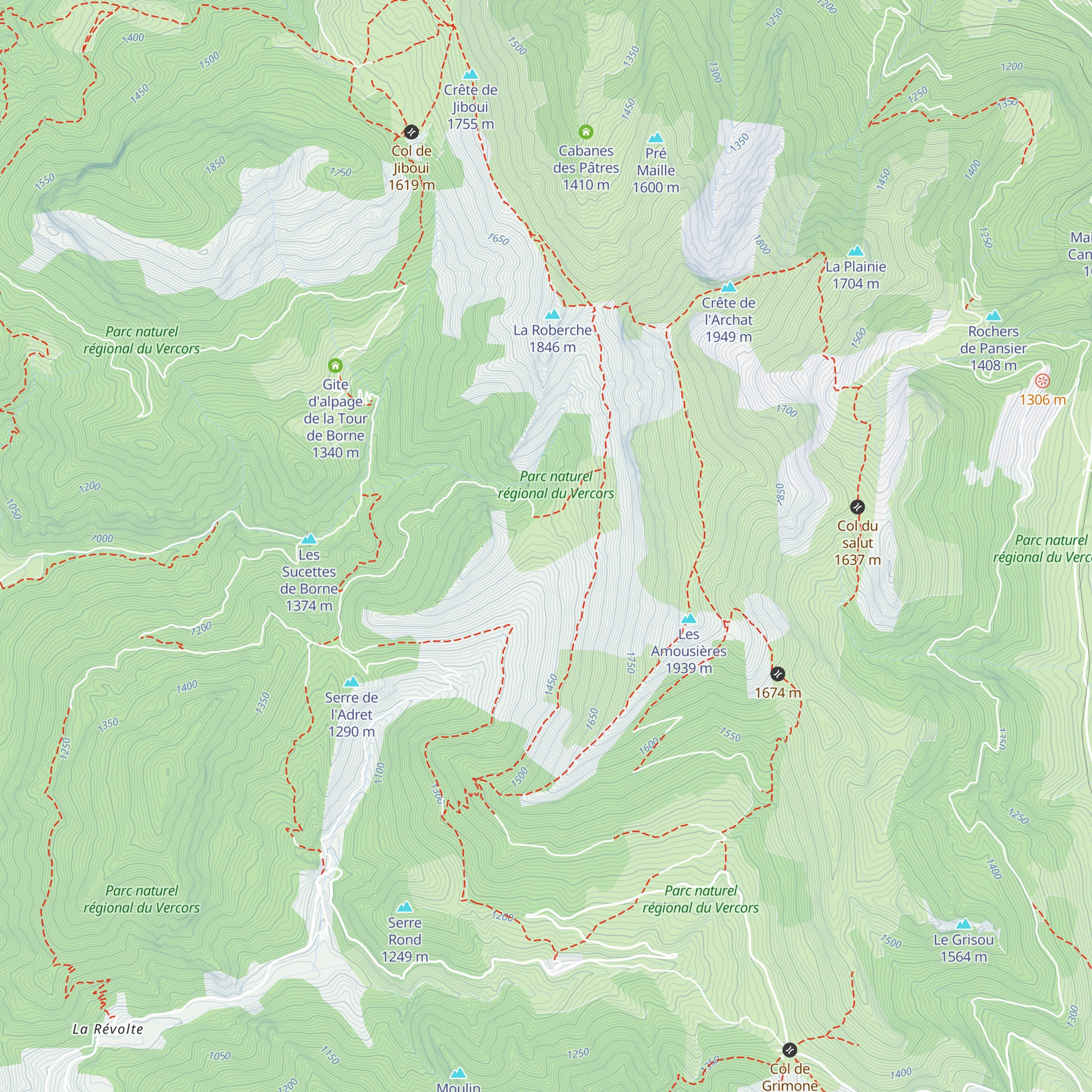 Bergerie de Lachau map