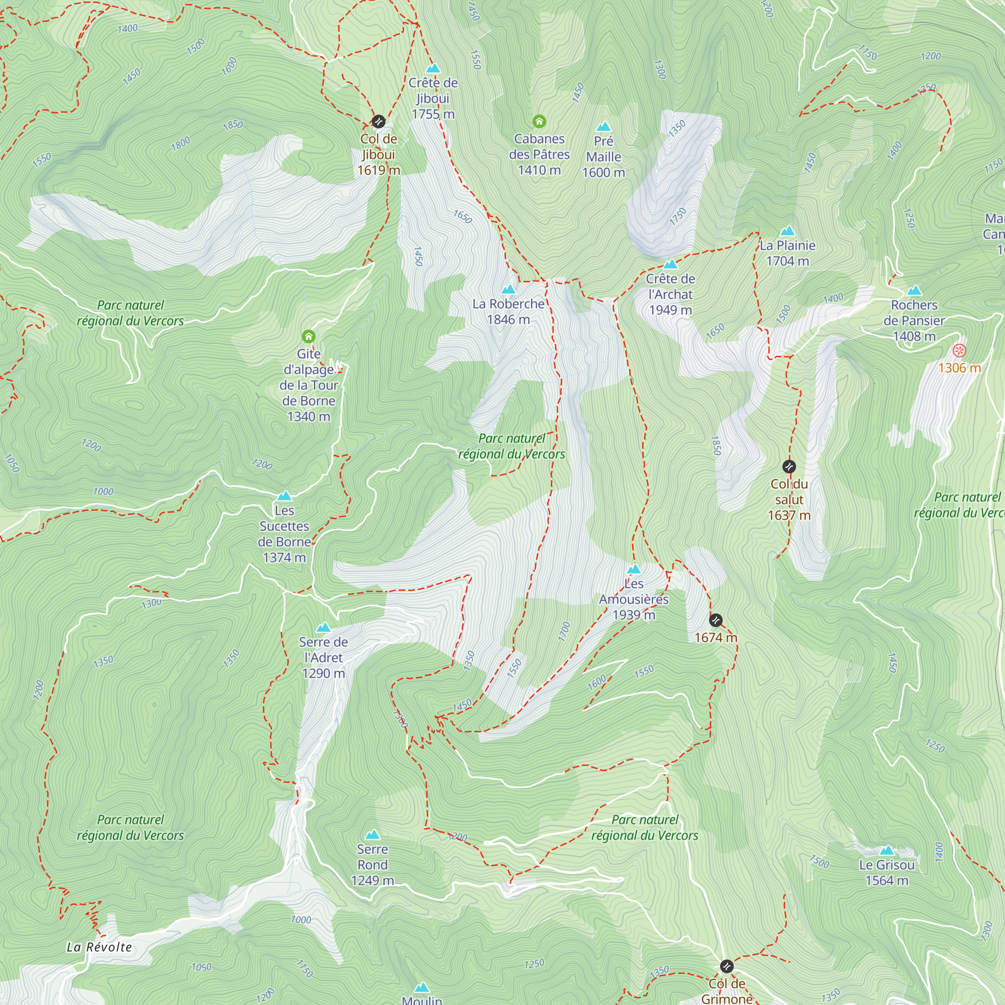 Bergerie de Lachau map