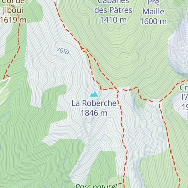 Map of La Roberche