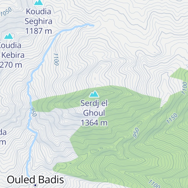 Map of Serdj el Ghoul