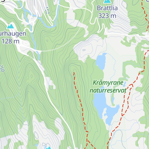 Map of Daurmålshaugen