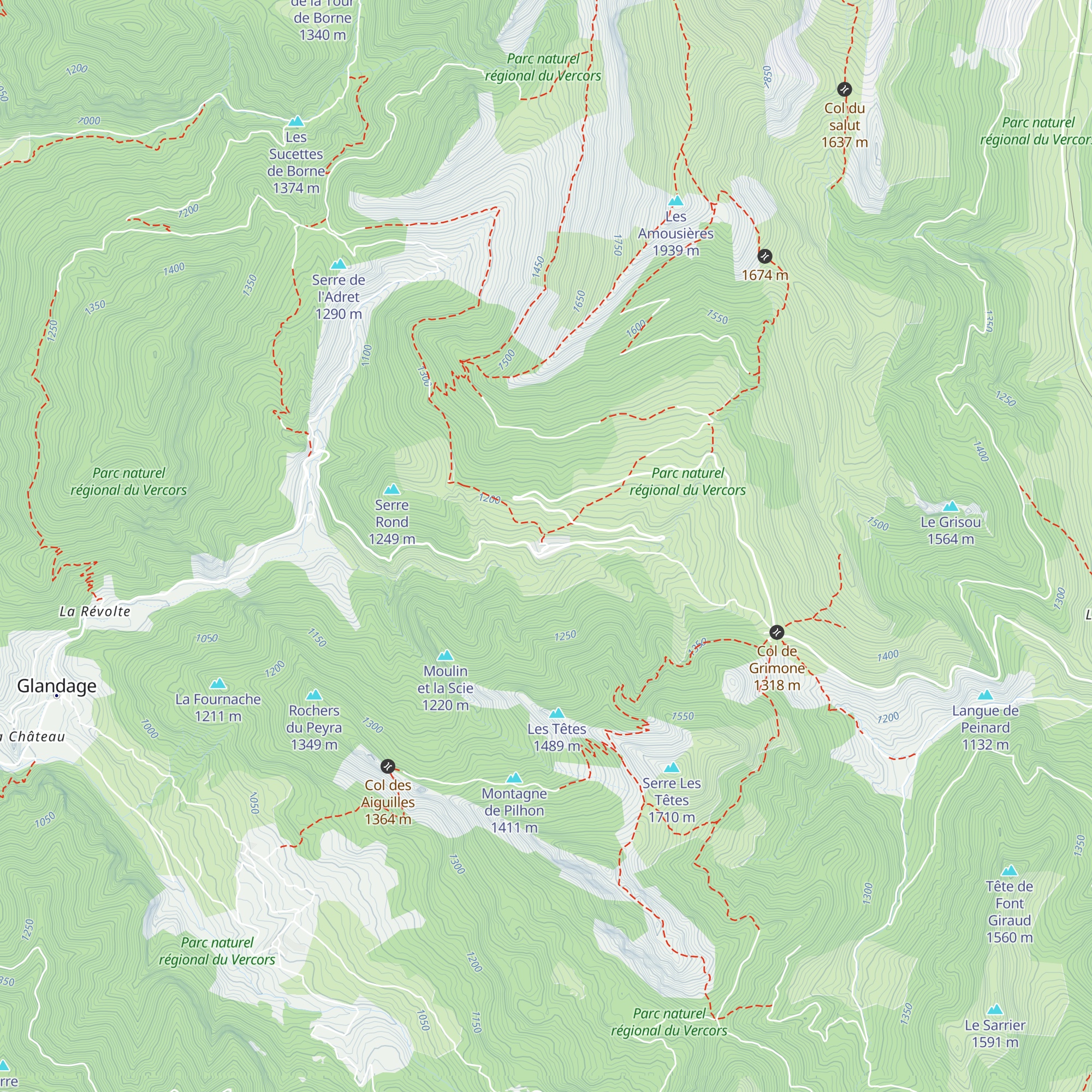 Gîte de la Farenc map