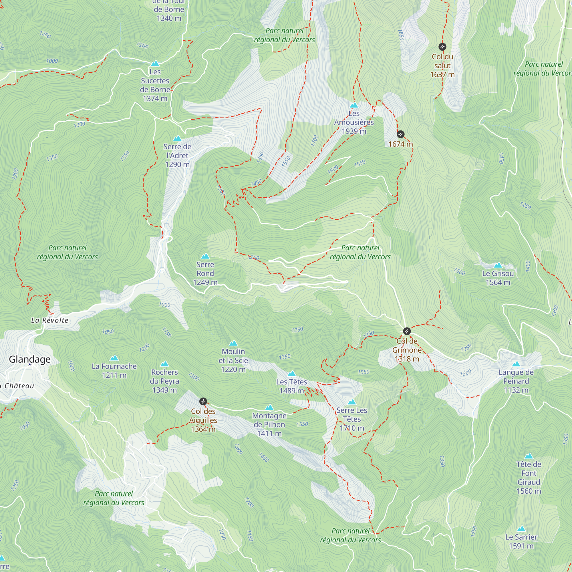 Gîte de la Farenc map