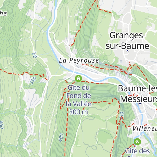 Map of Gîte du Fond de la Vallée