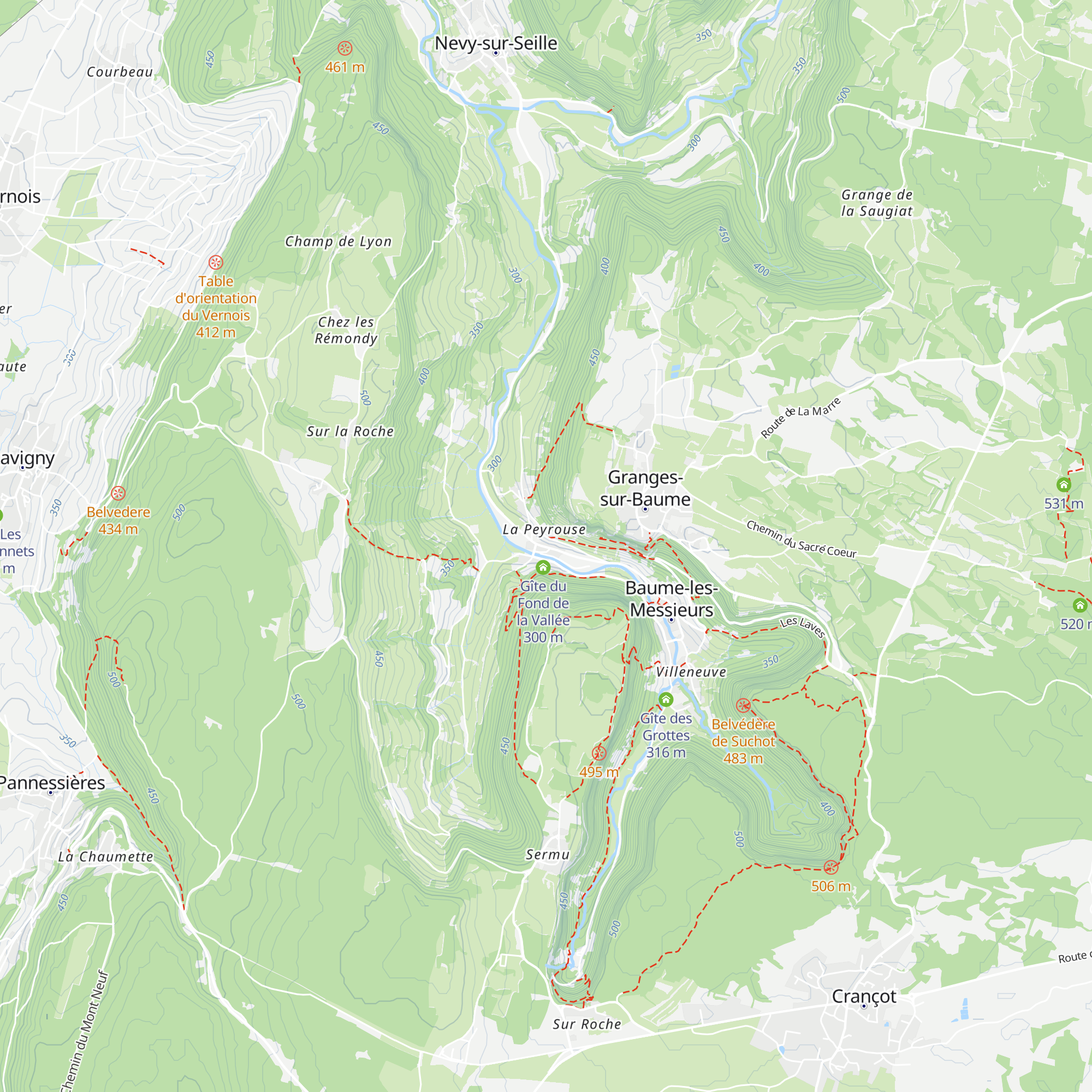 Gîte Presbytère Saint-Jean map