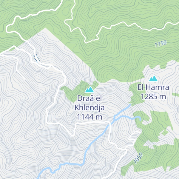 Map of Draâ el Khlendja