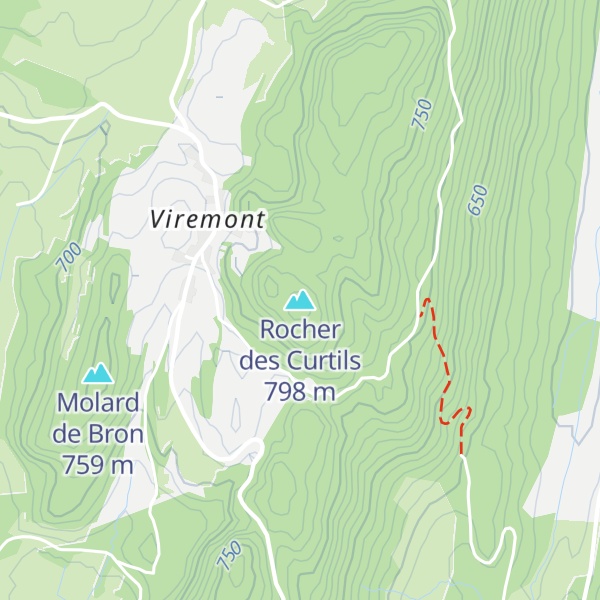 Map of Rocher des Curtils