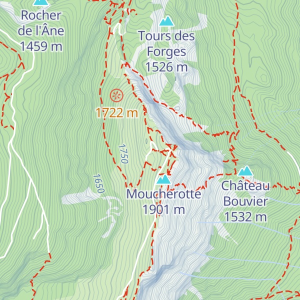 Map of Abri du Moucherotte