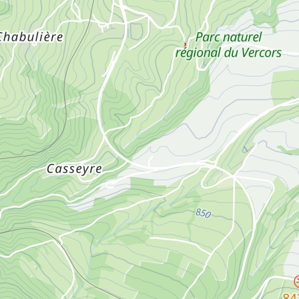 Map of Le Trièves