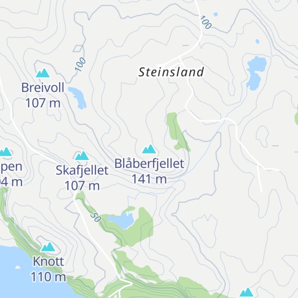 Map of Blåberfjellet