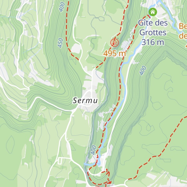 Map of Gîte du Belvédère Calonne de Sappel