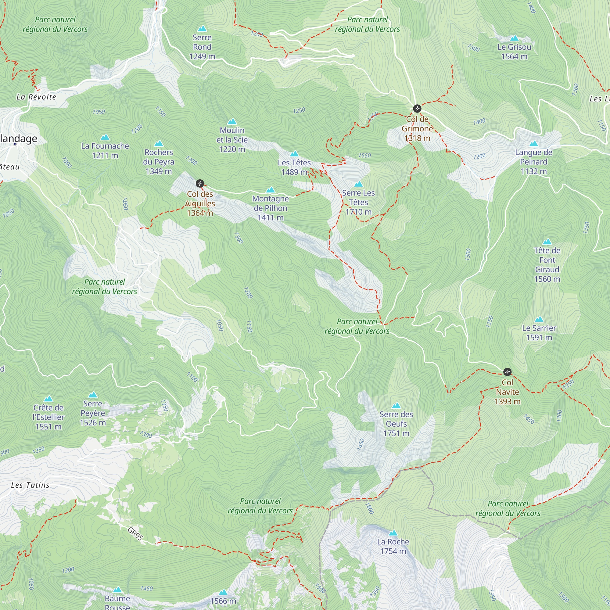 Ferme Pavier map