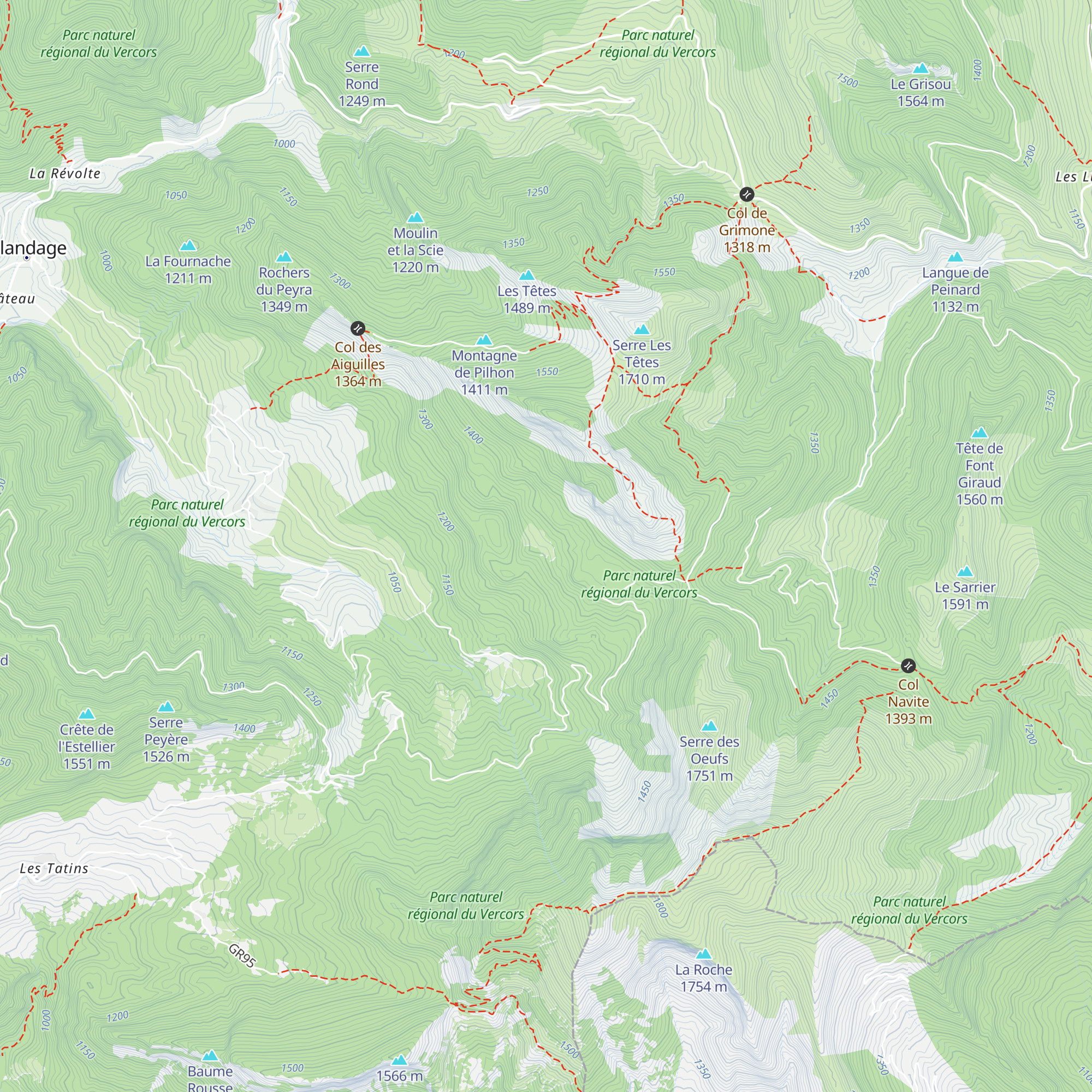 Ferme Pavier map