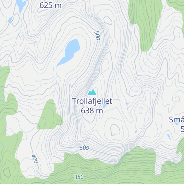 Map of Trollafjellet