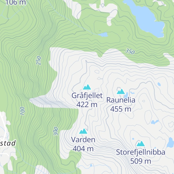 Map of Gråfjellet