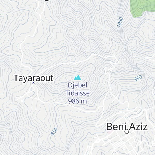 Map of Djebel Tidaisse