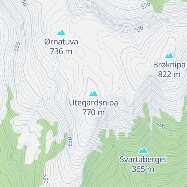Map of Utegardsnipa