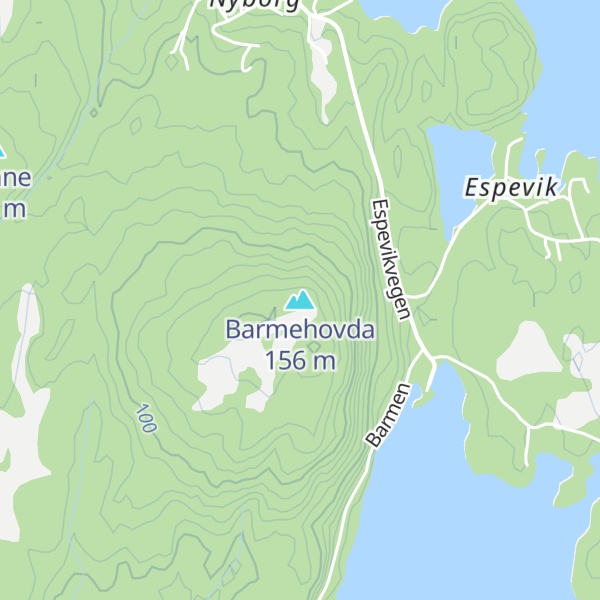 Map of Barmehovda