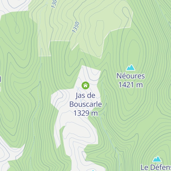 Map of Jas de Bouscarle