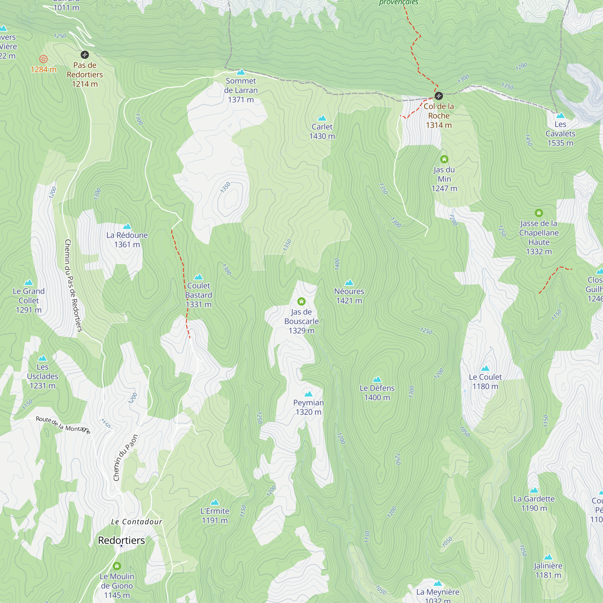 Jas de Bouscarle map