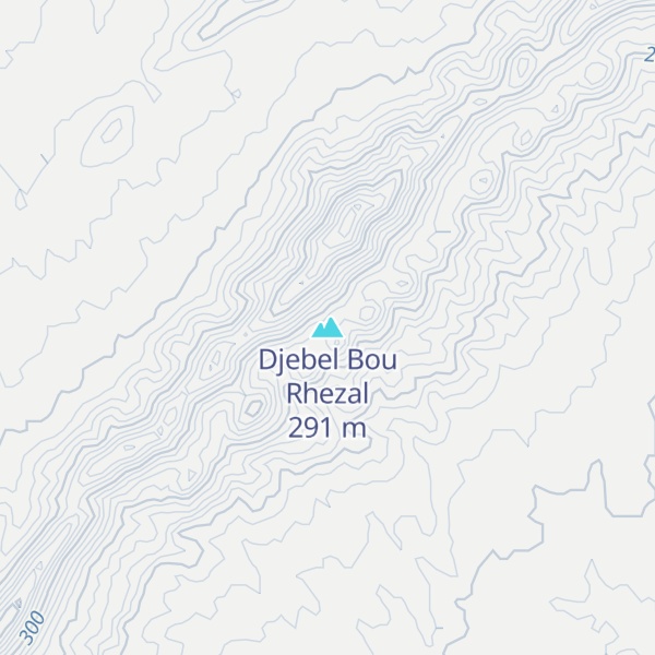 Map of Djebel Bou Rhezal