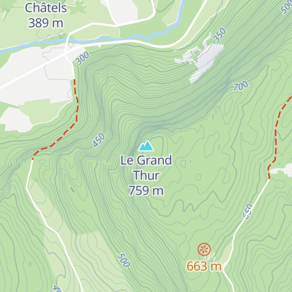 Map of Le Grand Thur
