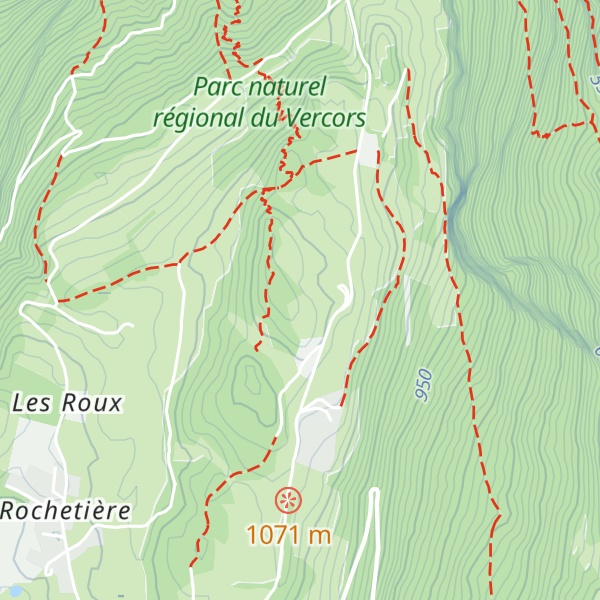 Map of Les Charvets