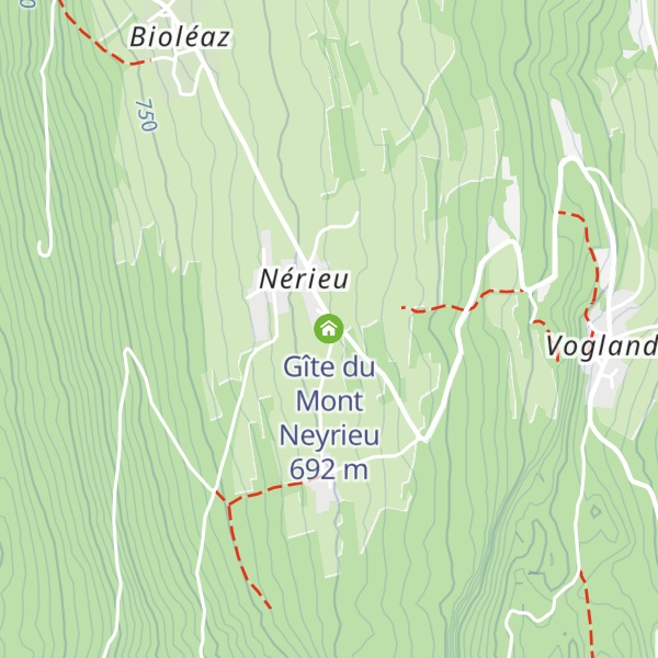 Map of Gîte du Mont Neyrieu