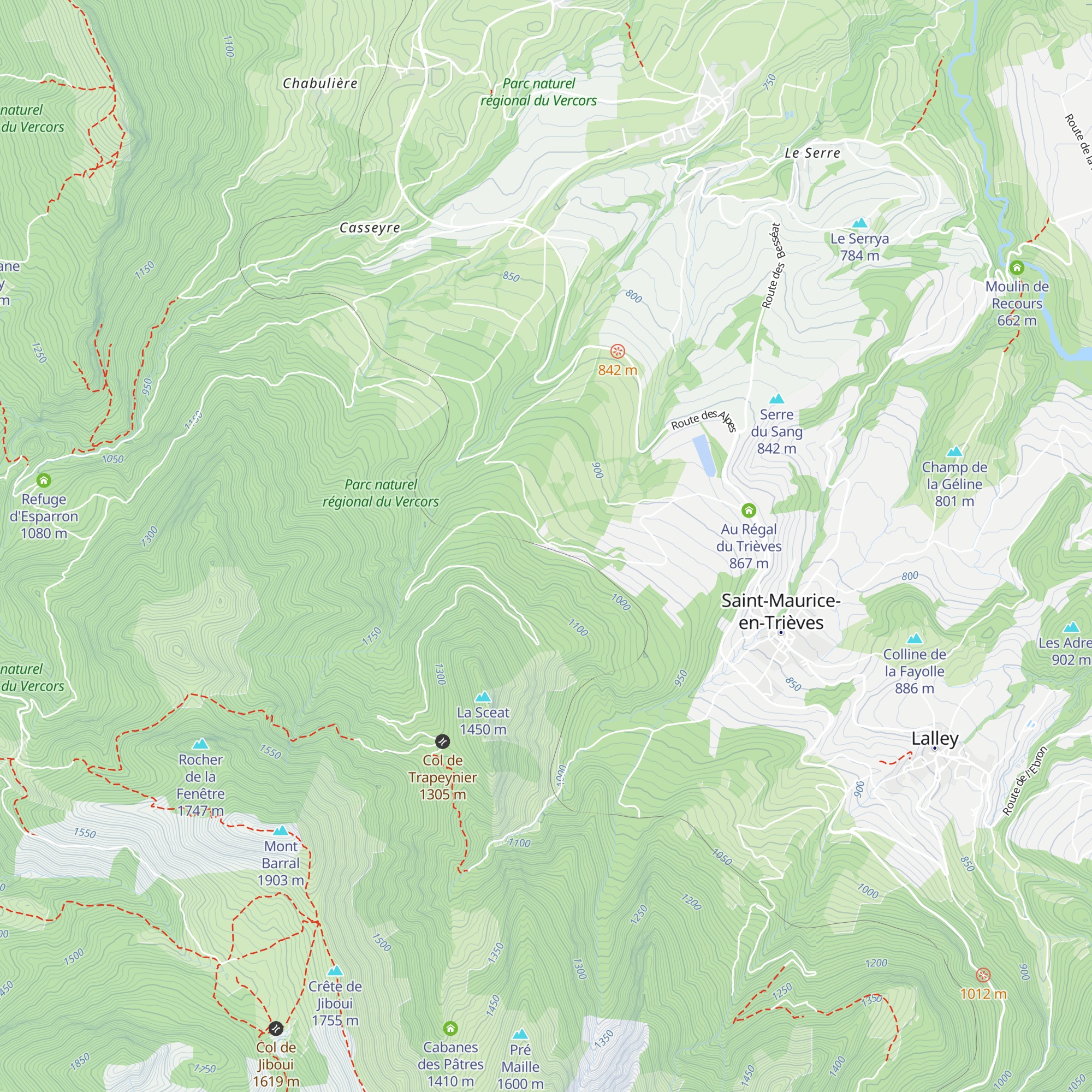 Ancienne gare de Saint-Maurice-en-Trièves map