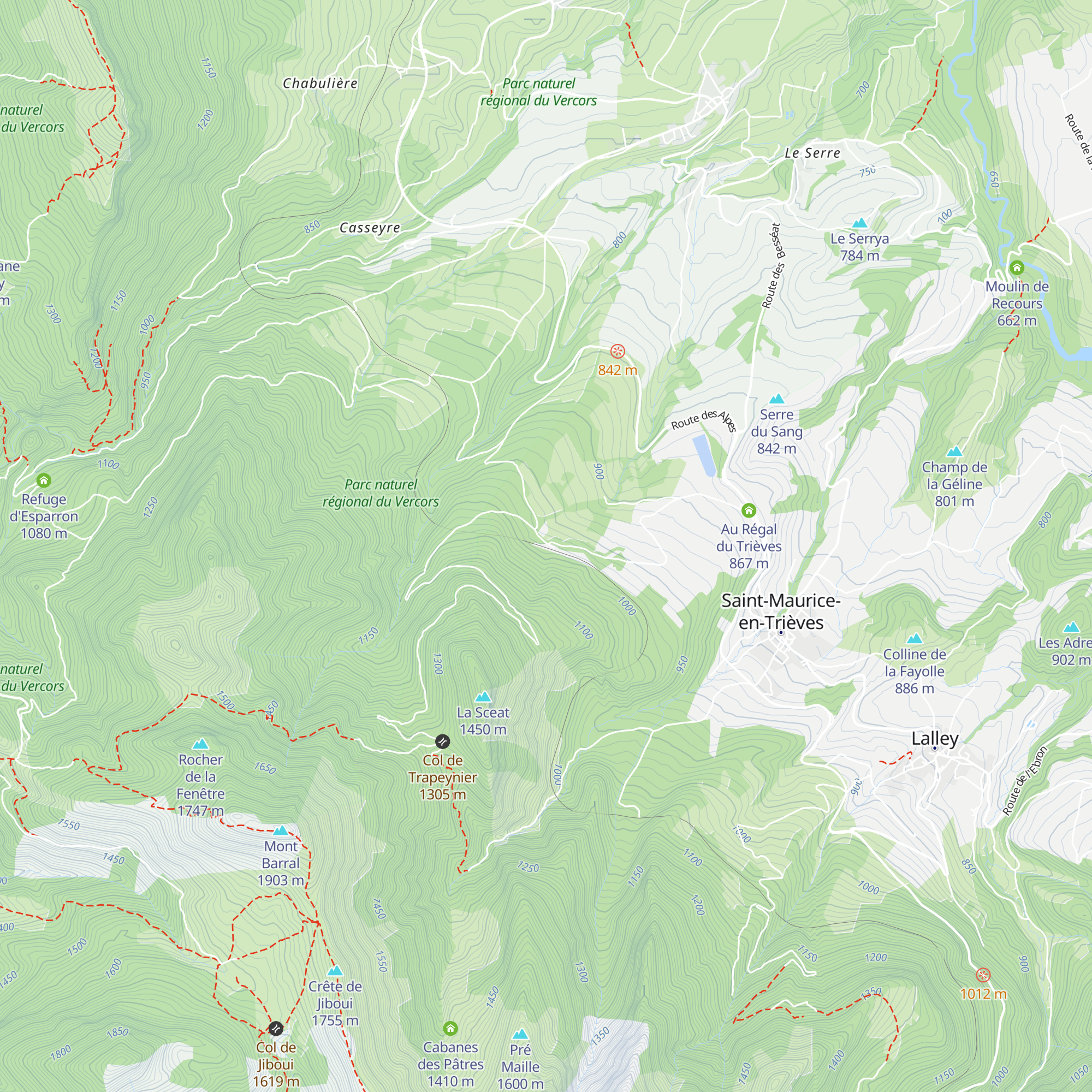 Ancienne gare de Saint-Maurice-en-Trièves map